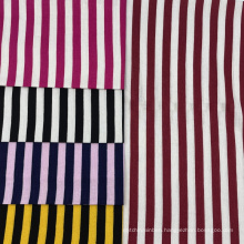 32S Striped Pattern Printed 100% Rayon Fabric